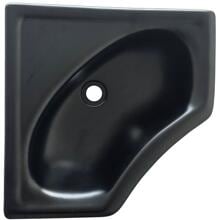 Comet Eckwaschbecken, schwarz, 340x165mm