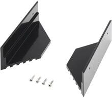 ECTIVE 2-teilig Alu-Haltespoiler für Solarmodule, schwarz