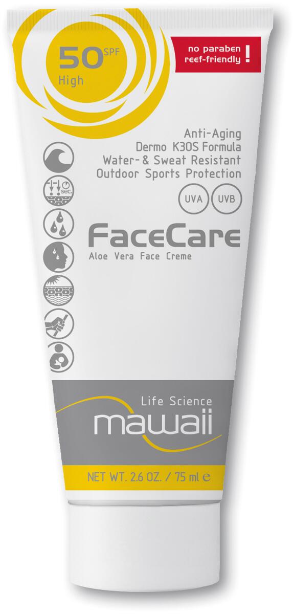 Mawaii FaceCare Anti-Aging Sonnenschutz, SPF 50, 75ml