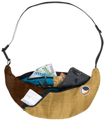 Ticket to the Moon Sling Bag Bauchtasche, sand/chocolate