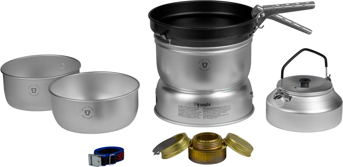 Trangia 25-UL Sturmkocher, Spiritus, mit Kessel und Antihaft-Pfanne