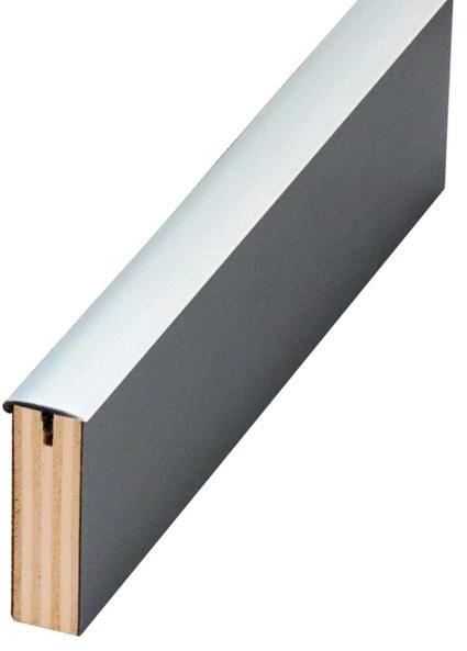 T-Umleimer 15 mm, einseitig mit Nase, dunkelgrau, 40m