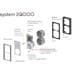 Inprojal System 10.000 / 20.000 Berührungsschutzdose für Steckdosen, schwarz, 42mm
