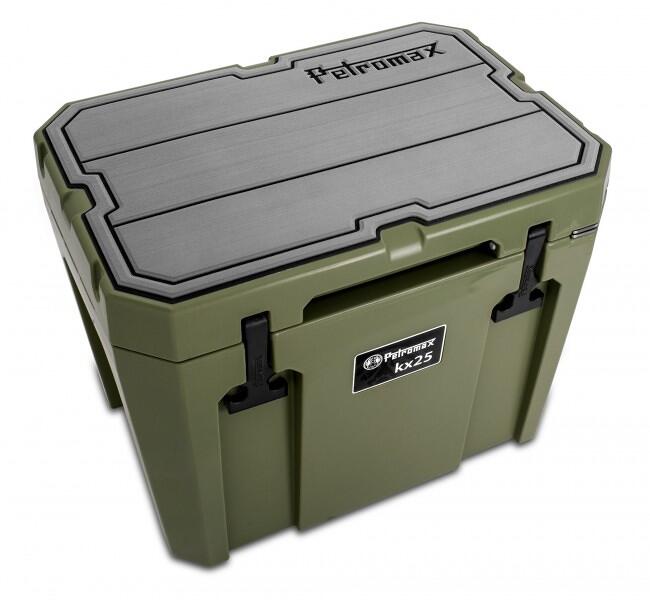 Petromax Haft-Auflage, für Kühlbox kx25, grau, Linien
