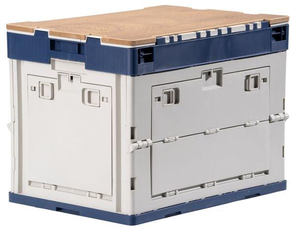 Frankana Freiko Klappbare Transportbox, beige/blau, 65l bei Camping Wagner  Campingzubehr