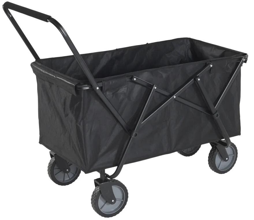 WeCamp Compact Bollerwagen, 120l, bis 50kg, schwarz