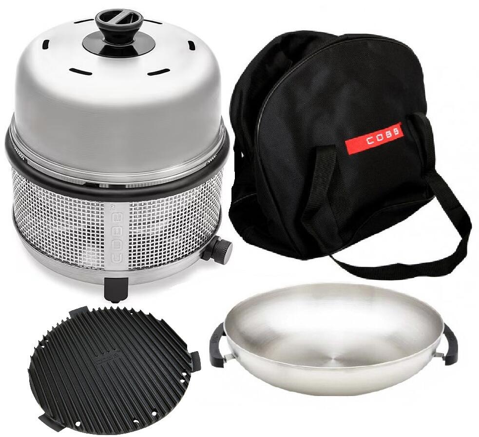 Cobb Premier+ Gas Deluxe Gasgrill (30mbar) inkl. Griddle/Wok/Tasche -  Camping Wagner Edition bei Camping Wagner Campingzubehr
