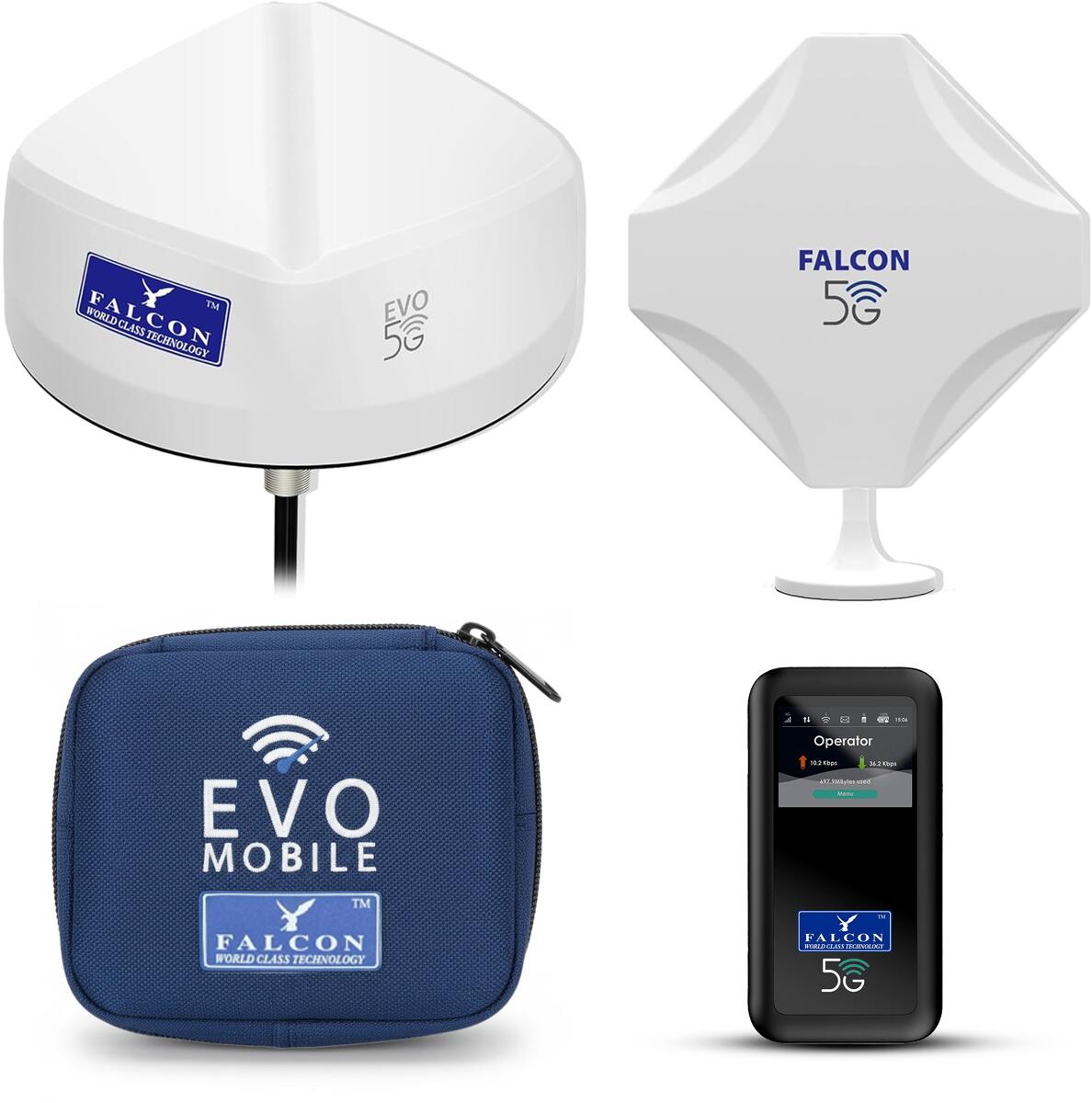 Falcon EVO 5G LTE Dachantenne, inkl. mobilem Router bei Camping Wagner ...