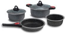 Beaver Brand ARTEPETRA Kochgeschirr Set 9-tlg., grau