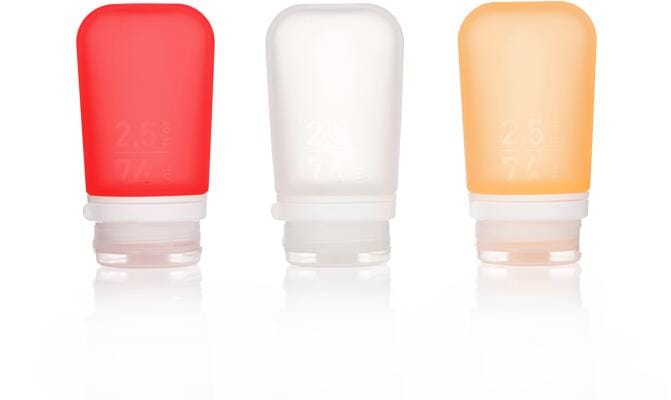 humangear GoToob+ Fläschchen, 3x74ml, rot/orange