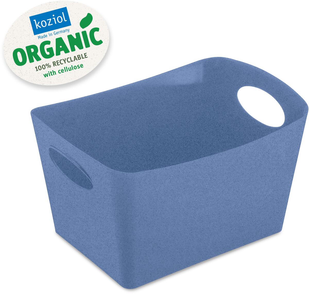 Koziol Boxxx S Organic Aufbewahrungsbox 1 L Organic Blue Bei Camping Wagner Campingzubehör