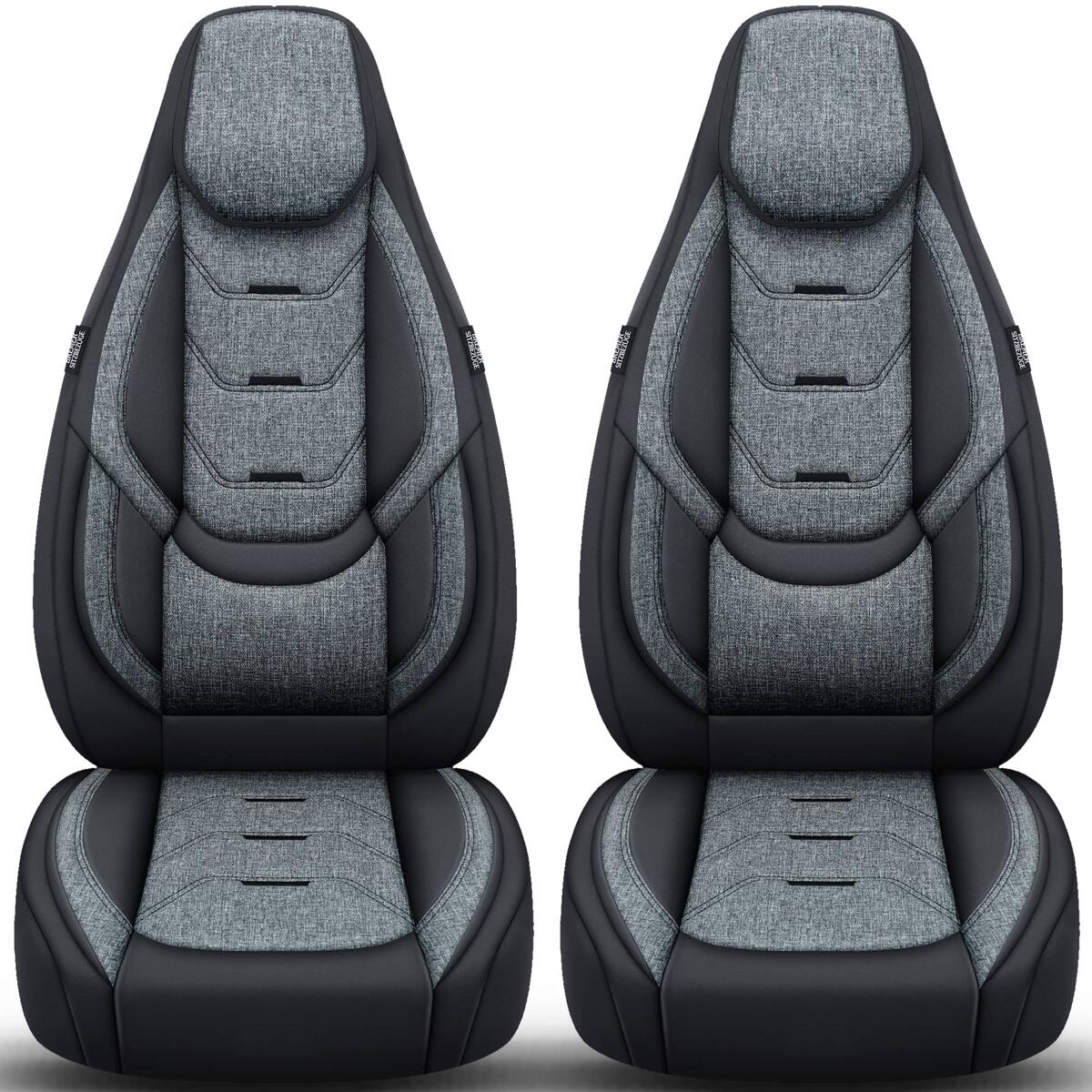 Bremer-Sitzbezüge Wohnmobil Schonbezüge für Fiat Ducato, MB Sprinter & Weitere, H1, schwarz-grau