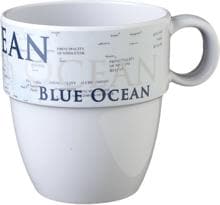 Brunner Blue Ocean Henkelbecher, 300ml, weiß