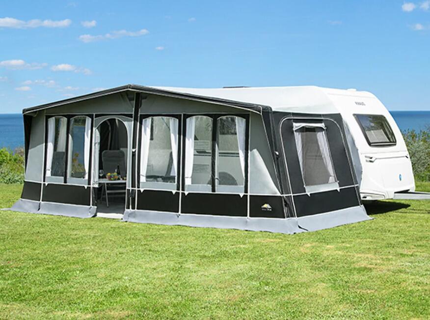 dwt Prime Air II Reisezelt, (Gr.61), 981-1005cm, hellgrau/anthrazit