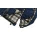 Outwell Camper Lux Deckenschlafsack, 235x90cm, dunkelblau, Zipper links
