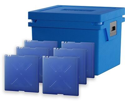 QOOL Box L Kühlbox, mit 6 Temperature Elements Controlled Fresh, 43L