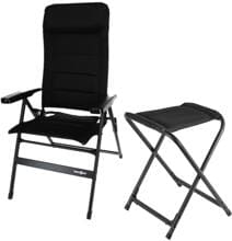 Brunner Aravel 3D Campingstuhl inkl. Hocker - Camping Wagner Edition