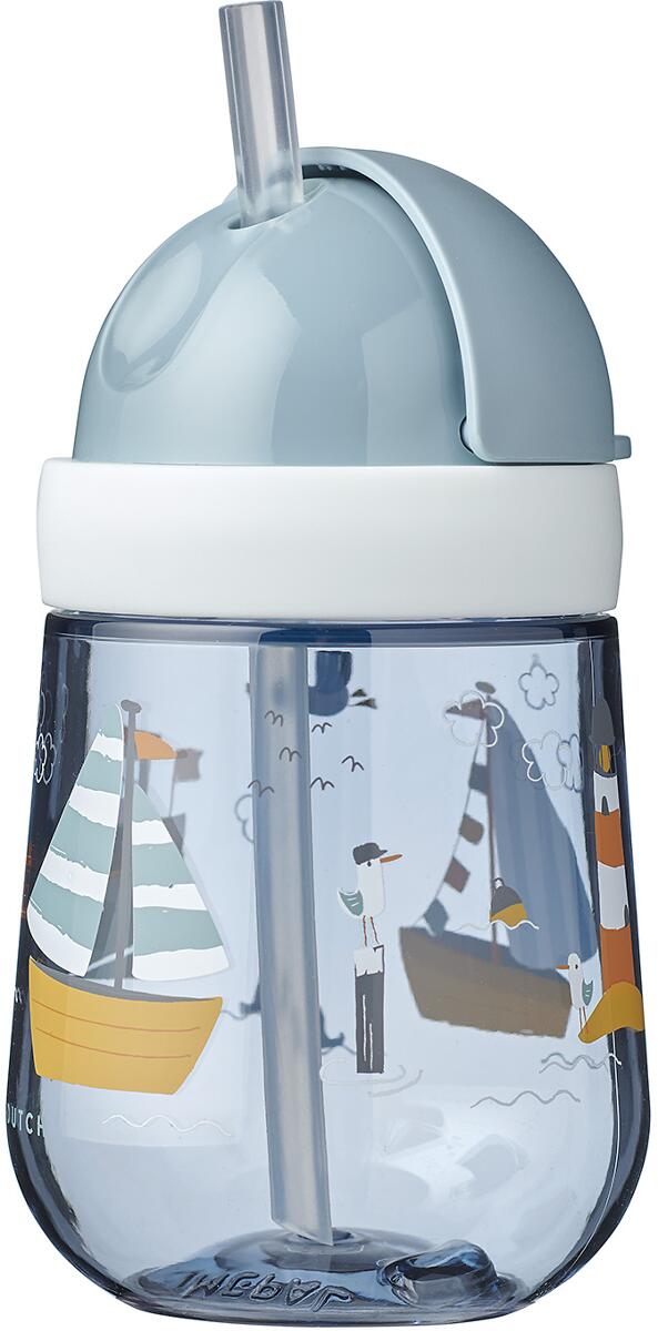 Twistshake Straw Cup Auslaufsicher Trinklernflasche mit Weicher Trinkhalm 360 ml, Strohhalmbecher für Kinder, ab 6 Monaten, BPA-Frei, Pastellgrau