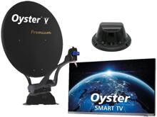 TenHaaft Oyster V Premium Satanlage inkl. Smart TV 24" (61cm) Pro Multimediapaket, Twin Skew, inlusive Internetantenne
