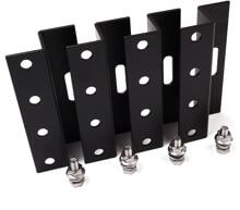 WATTSTUNDE® 100mm Aluminium Z-Winkel HSZ100 schwarz Halterung