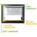 Carbest RW Eco Ausstellfenster aus Echtglas, 1000x500mm