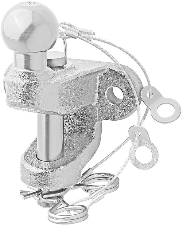 Pro Plus Anhängerkupplungskugel zweifach Ausführung, siber, D17,2/S200