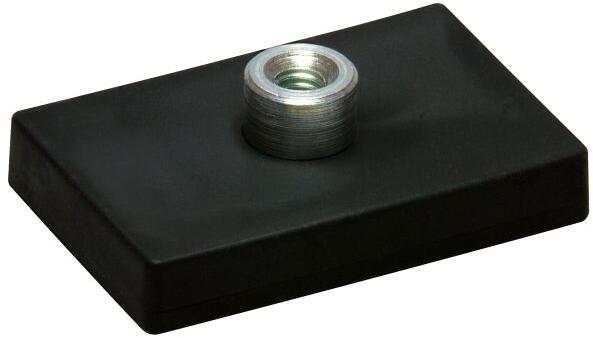 Brugger Magnet A-System Squareline Magnetsystem, 3,5x2,2x0,6 cm, schwarz