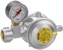 GOK Caramatic BasicOne Niederdruckregler, 1,5kg/h, 30mbar (Einsatz: RM+Caravan) mit Manometer