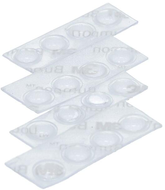 Lärmdämpfer rund, 16Stck., 8x2,2mm,