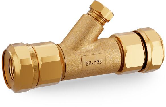 Ebeco Y-Kupplung für PEM-Rohr mit Drucknippel und Dichtung, Ø 25mm