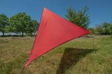 Bent Zip Canvas verbindbares Sonnensegel, 250x250cm, rot