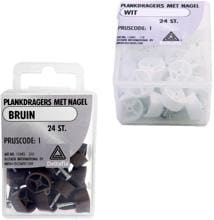 Deltafix Regalträger mit Nagel, 8mm, 24er-Pack