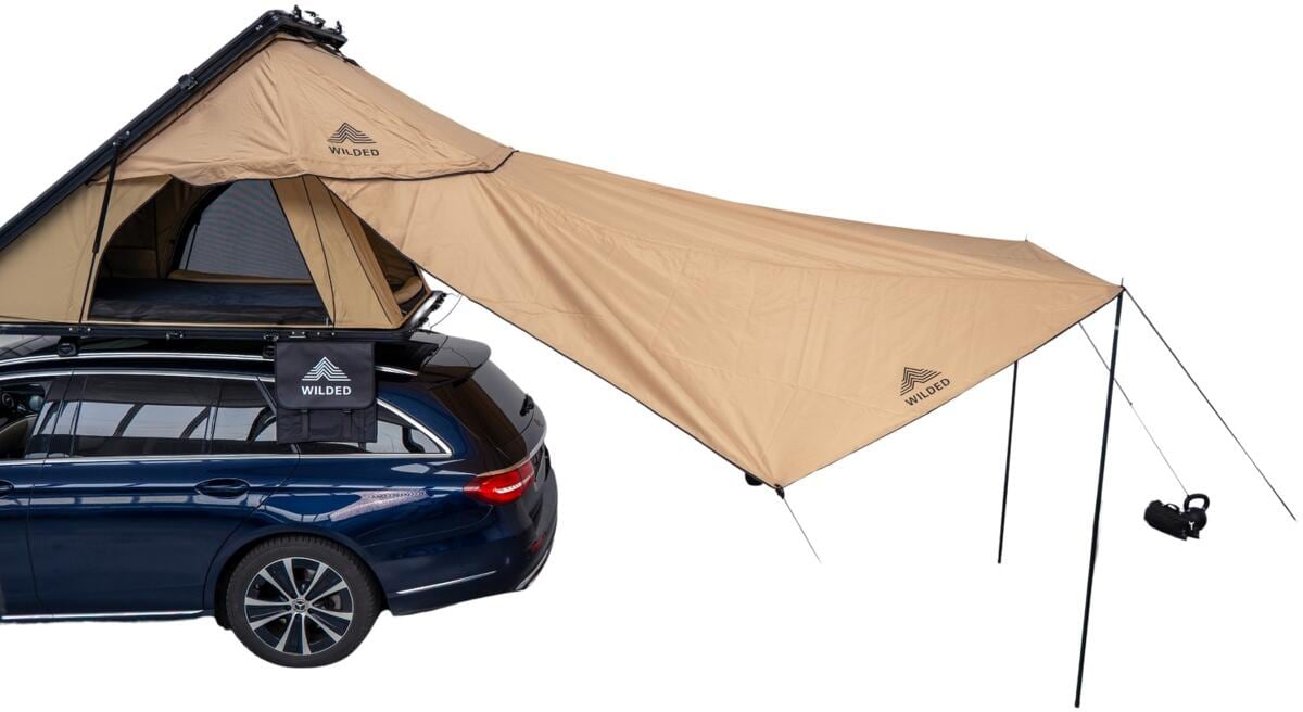 WILDED Sonnensegel für LEAF Dachzelt, 250x220cm, khaki