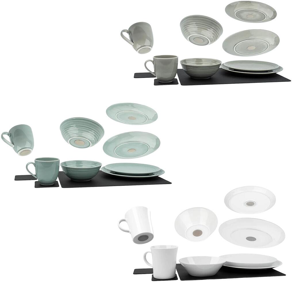 silwy Magnet porcelain tableware set, 11-piece at Camping Wagner camping accessories