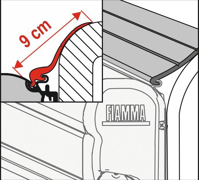 Fiamma Kit Rain Guard L Abdichtgummi, 300cm