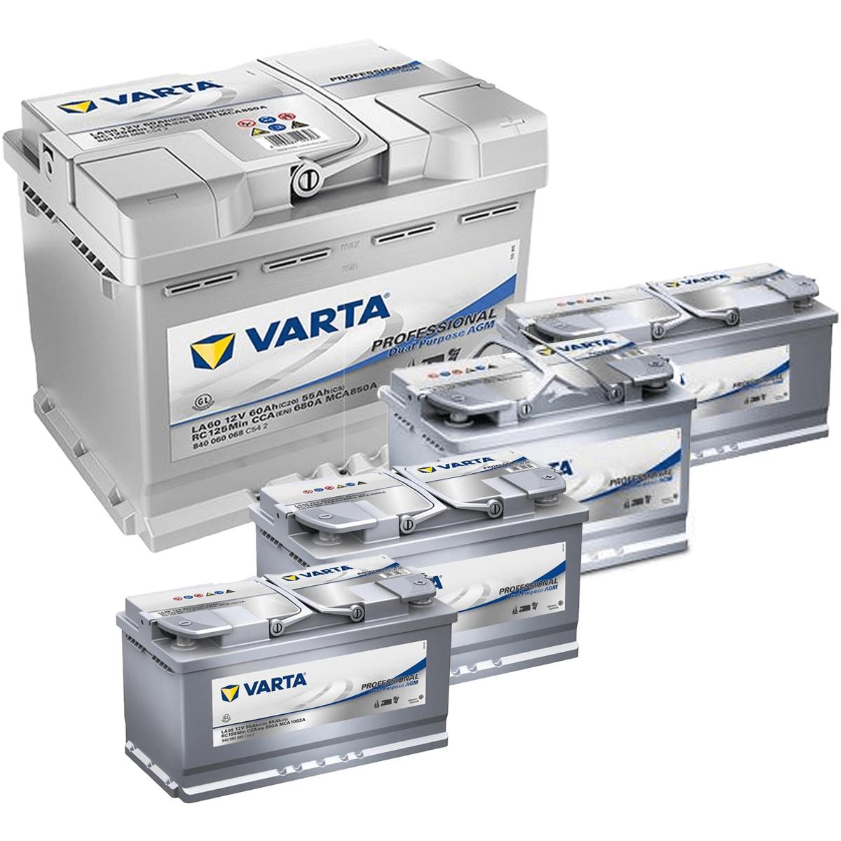 Varta LA95 Professional DP AGM Batterie 12V 95Ah 850A 840095085, AGM  Batterien, Akkus & Batterien