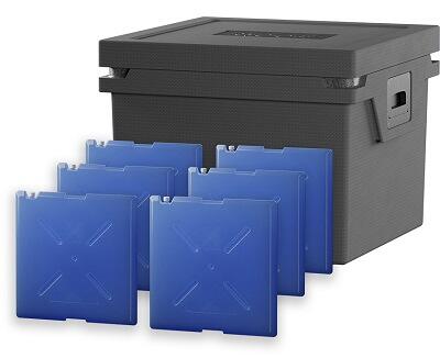 QOOL Box Eco+ L Kühlbox, mit 6 Temperature Elements Controlled Fresh, 43L