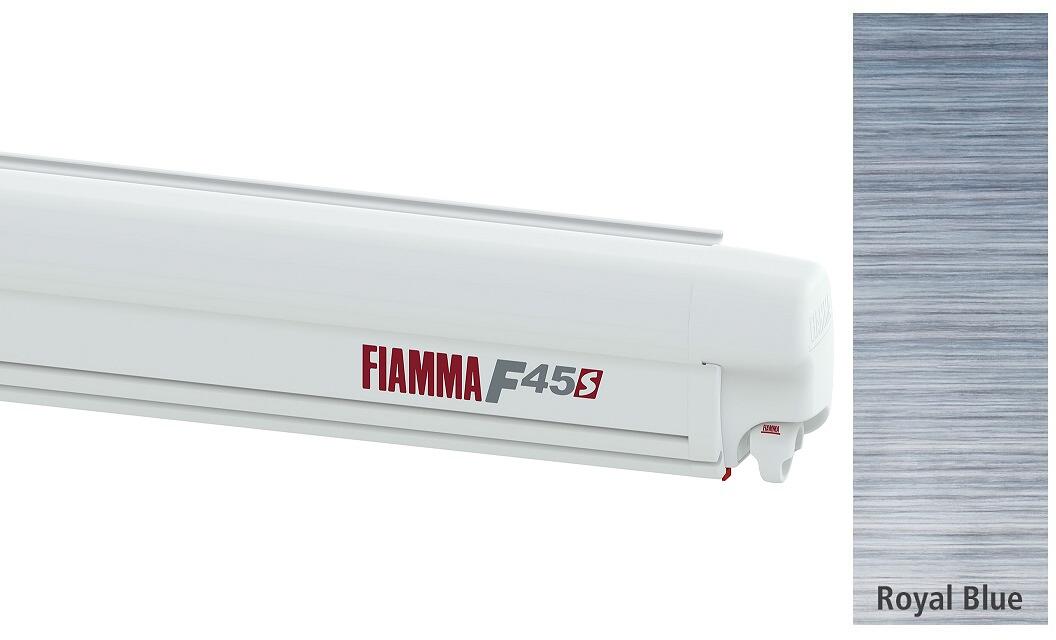 Fiamma F45S Markise weiß, 375cm, Royal Blue