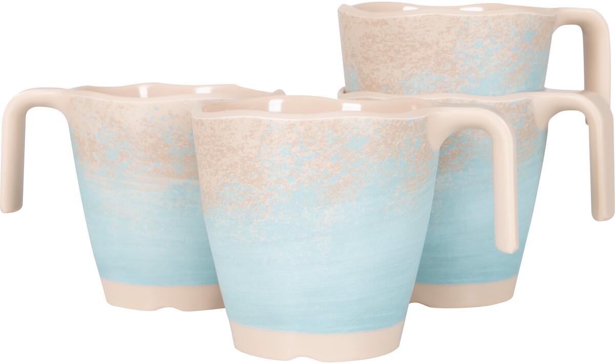 Gimex Stone Line Tasse, 4er Set, 300ml, beige