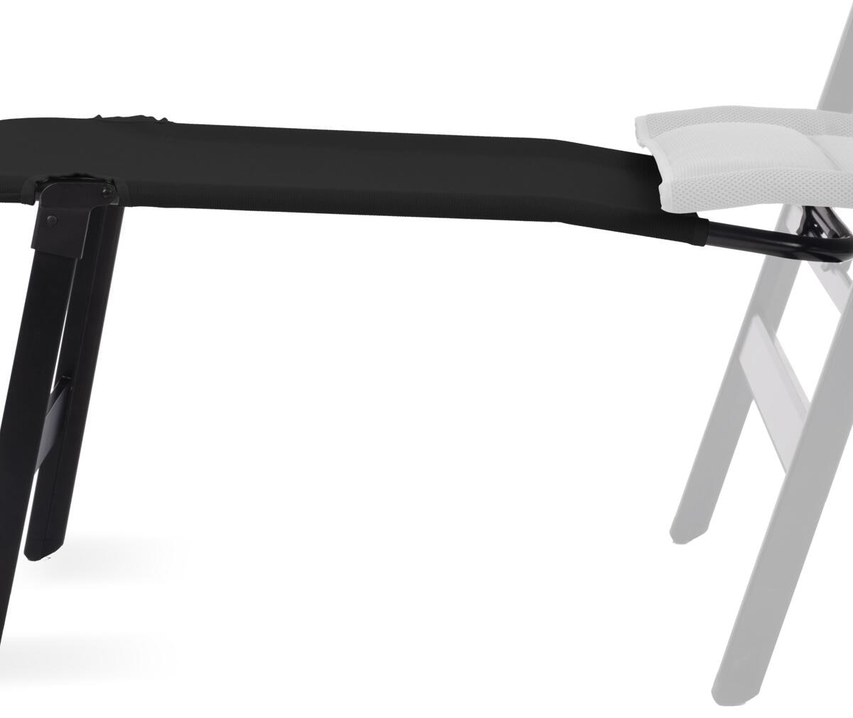 Dometic Piedemonte Footrest ansteckbare Fußauflage, schwarz