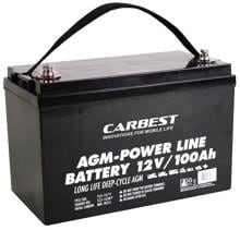 Carbest Power Line 100PL AGM-Batterie, 100Ah