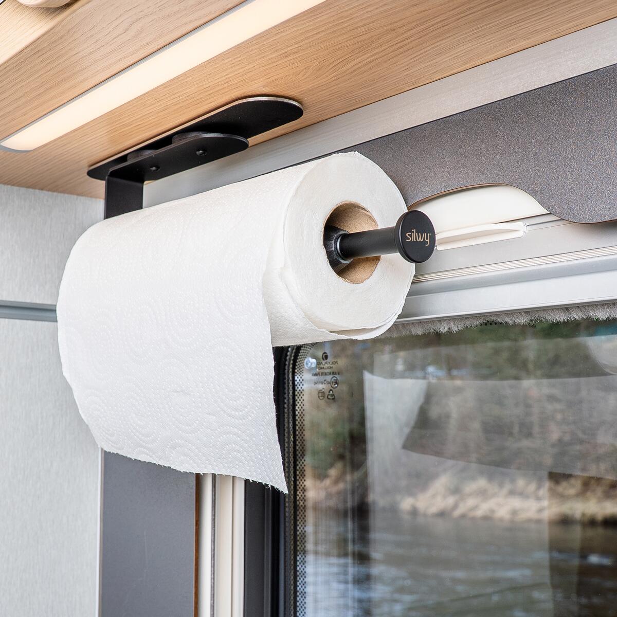 silwy Magnet-Küchenrollenhalter, schwarz bei Camping Wagner Campingzubehör