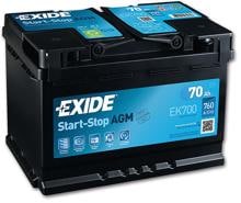 EXIDE EK700 AGM-Batterie, 70Ah