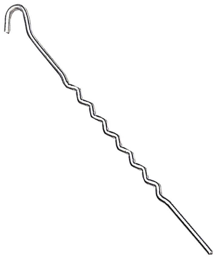 Erdnagel, gewellt, 30cm, 10er-Pack