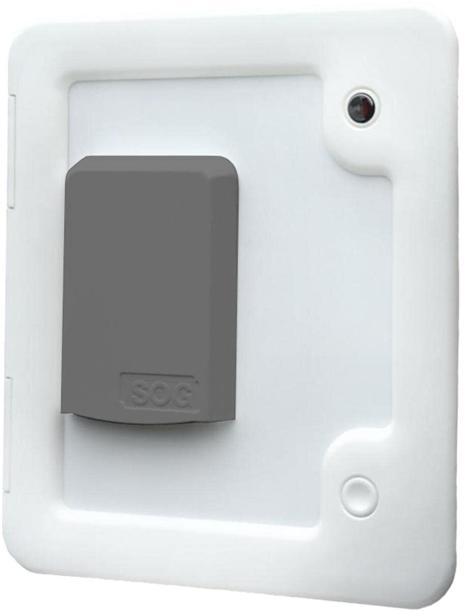 SOG TT WC-Entlüftung für Trockentrenntoilette, Türvariante, dunkelgrau