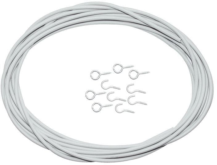 Fawo Spannfix-Gardinenspirale, 10m, hellgrau