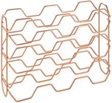 Metaltex Hexagon-15 Flaschenregal, Kupfer