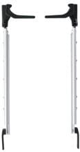 Polyplastic Fensteraussteller, 5x Rasterung, mit Riegel, 300mm