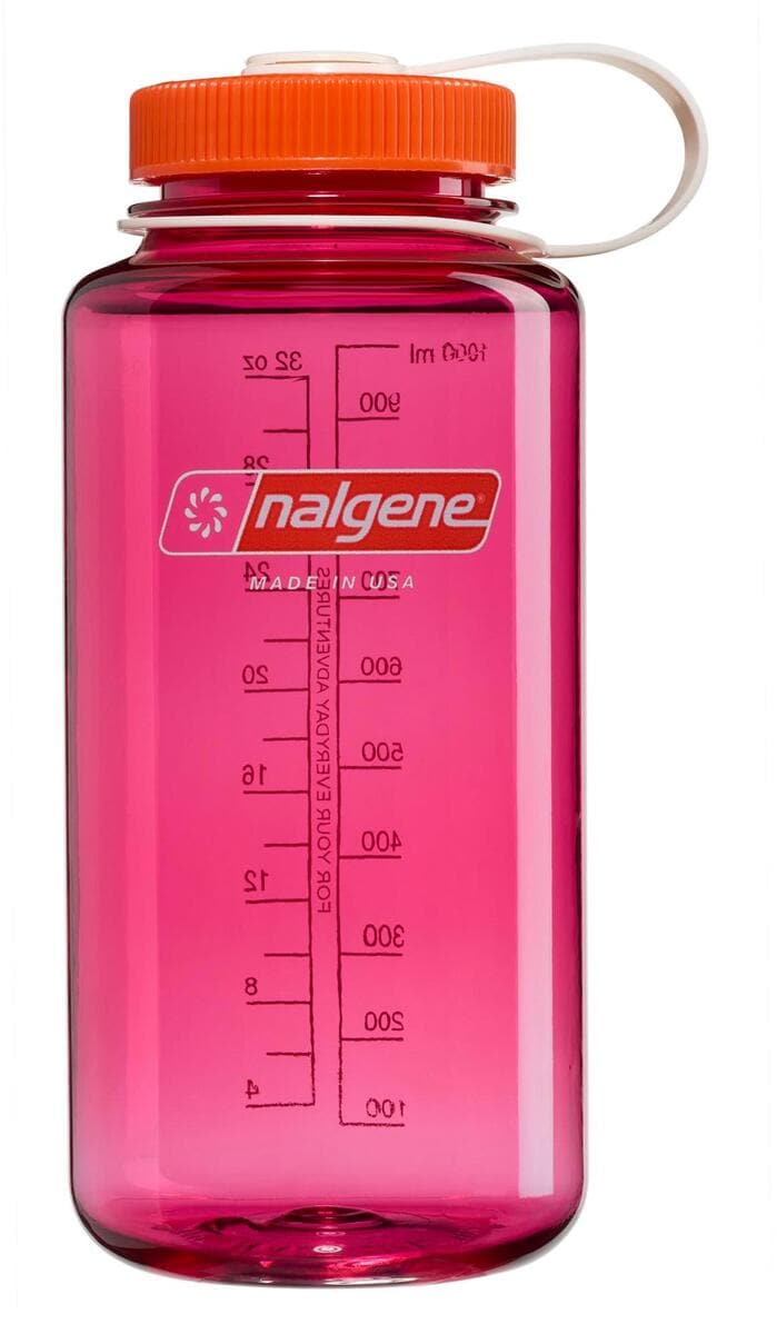 Nalgene WH Sustain Trinkflasche, 1L, fuchsia purple with flame
