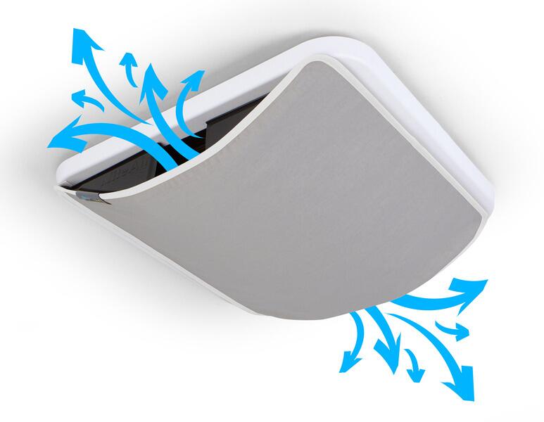 NiteAir Dachlüftungsblende für Dachhauben/Dachlüfter, 70x50cm, grau